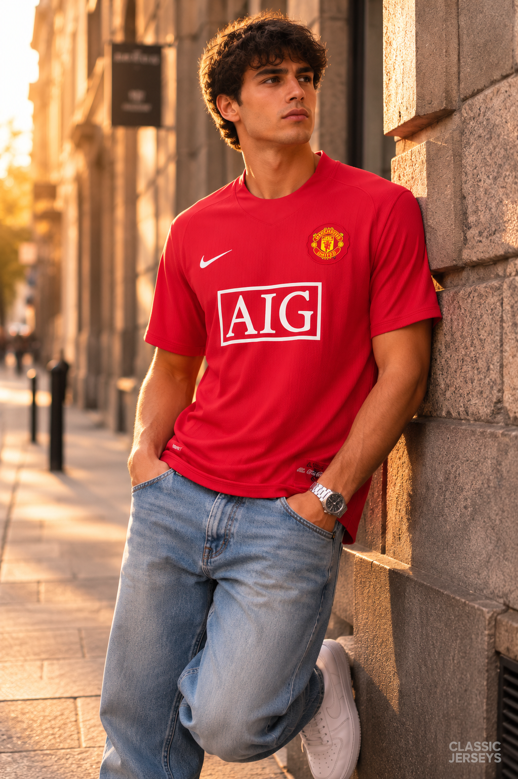 Retro 07-08 Manchester United Home Premier League Jersey