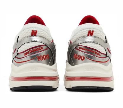 NB 1000 Metallic Silver Red