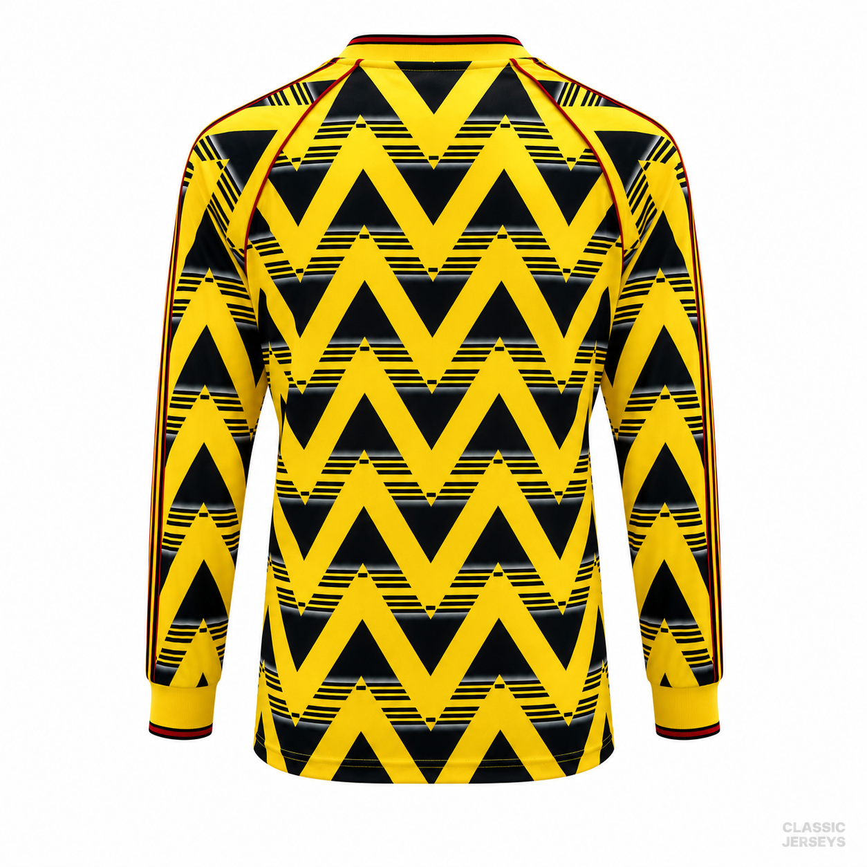 Retro 91-93 Arsenal Away Yellow Long Sleeve Jersey