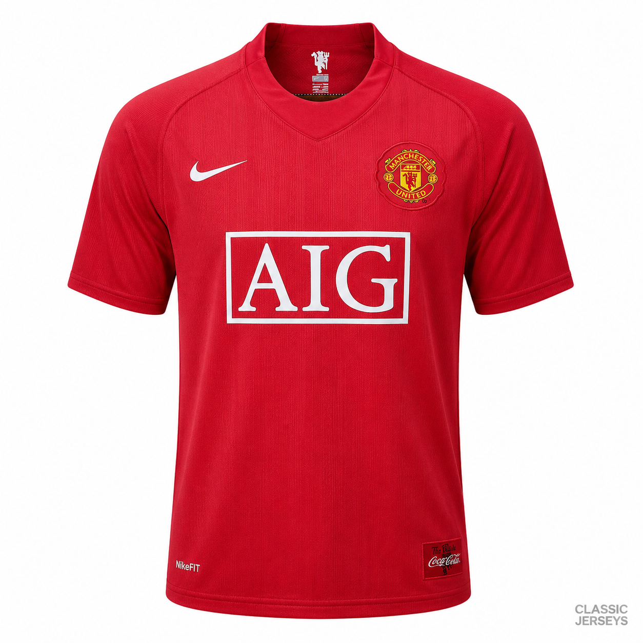 Retro 07-08 Manchester United Home Premier League Jersey