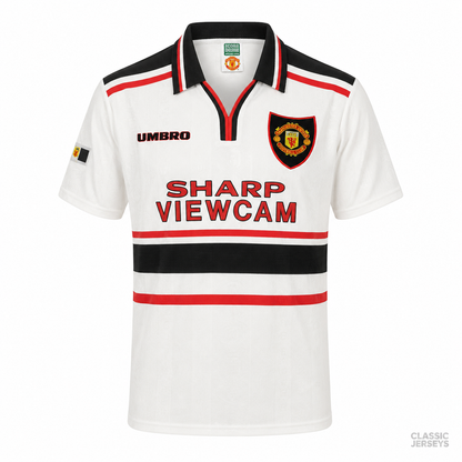 Retro 97-99 Manchester United White Jersey