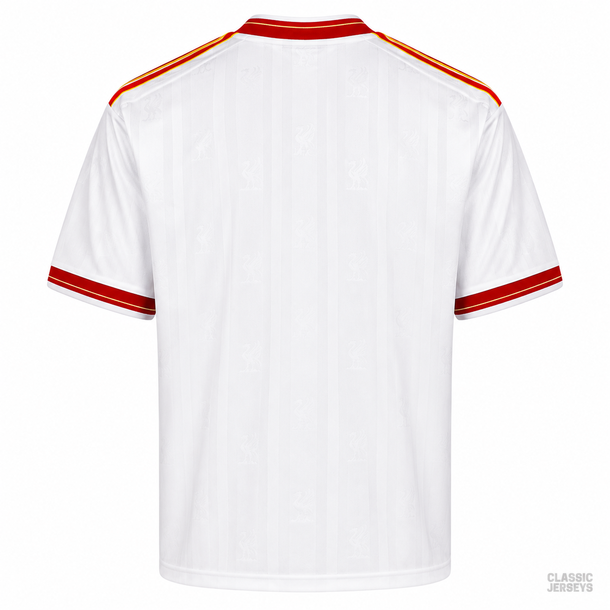 Retro 8586 Liverpool away white Soccer Jersey