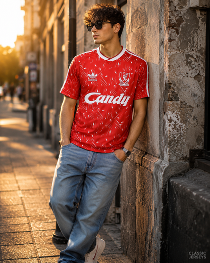Retro 8991 Liverpool home Soccer Jersey