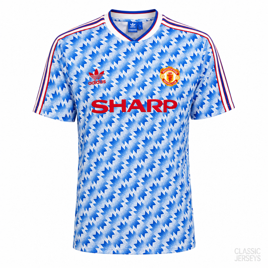 Retro 90-92 Manchester United Away Jersey