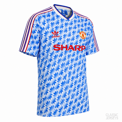 Retro 90-92 Manchester United Away Jersey
