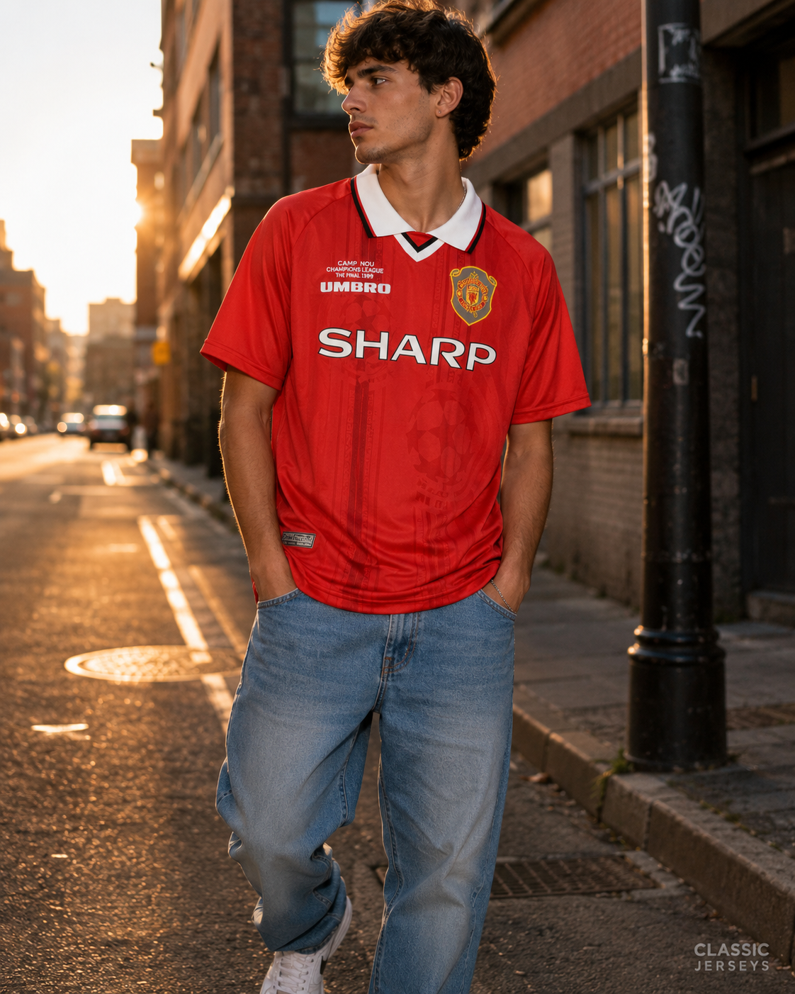 Retro 99-00 Manchester United Home Jersey