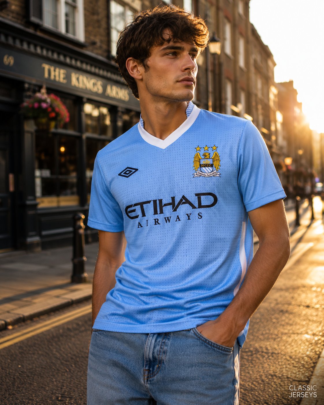Retro Manchester City 11-12 home Soccer Jersey