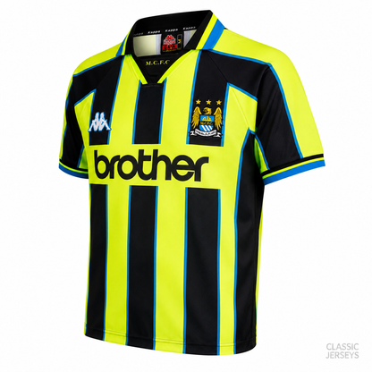 Retro Manchester City 98-99 away Soccer Jersey
