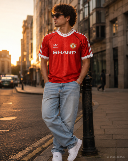 Retro 90-92 Manchester United Home Jersey
