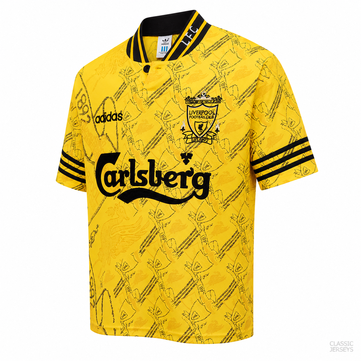 Retro 94-96 Liverpool third away Soccer Jersey