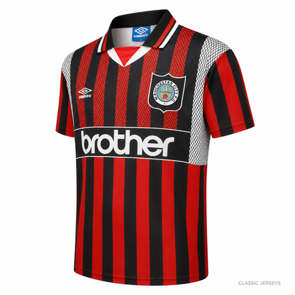 Retro 94-96 Manchester City away Soccer Jersey