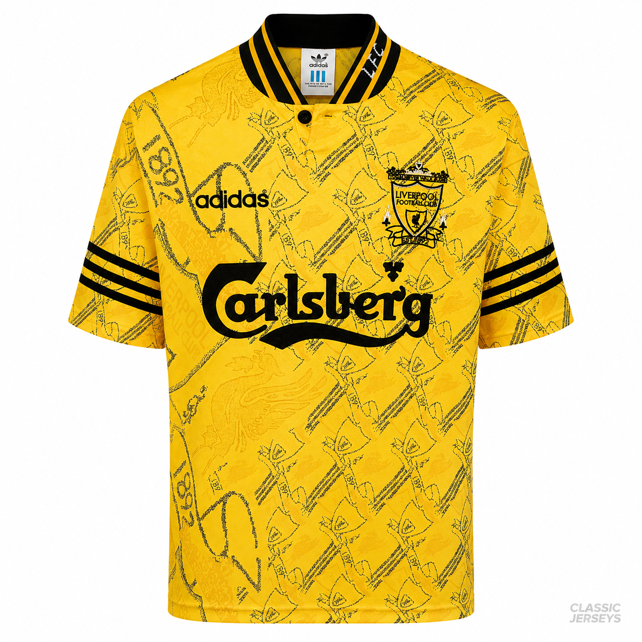 Retro 94-96 Liverpool third away Soccer Jersey