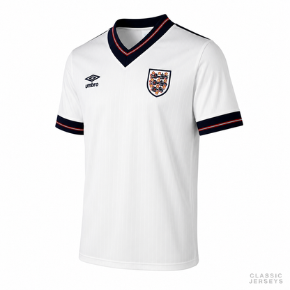 Retro 84-87 England home Soccer Jersey