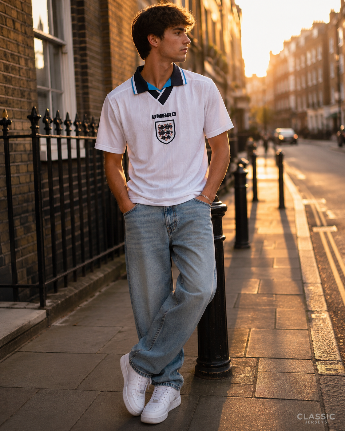 Retro England 1996 home Soccer Jersey