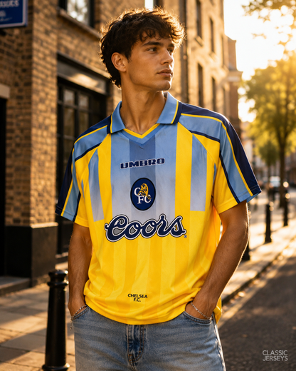 Retro 95-97 Chelsea away Soccer Jersey