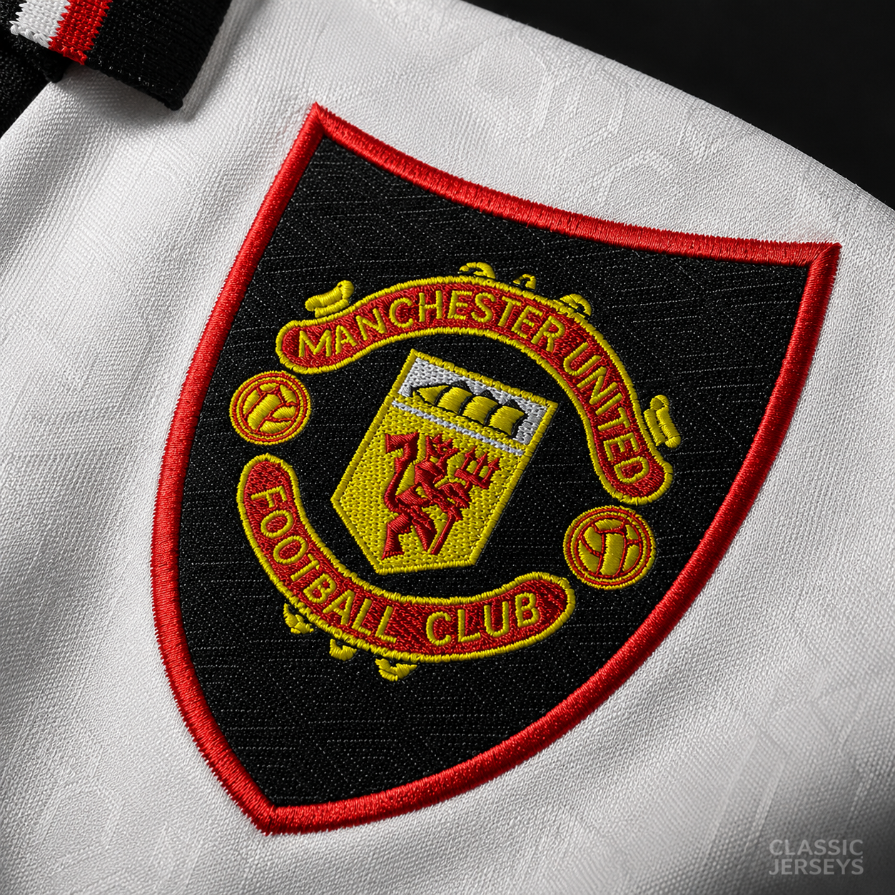 Retro 97-99 Manchester United White Jersey